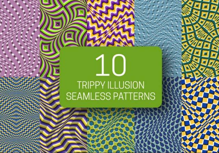 15+ Trippy Patterns Vector Design Free Download