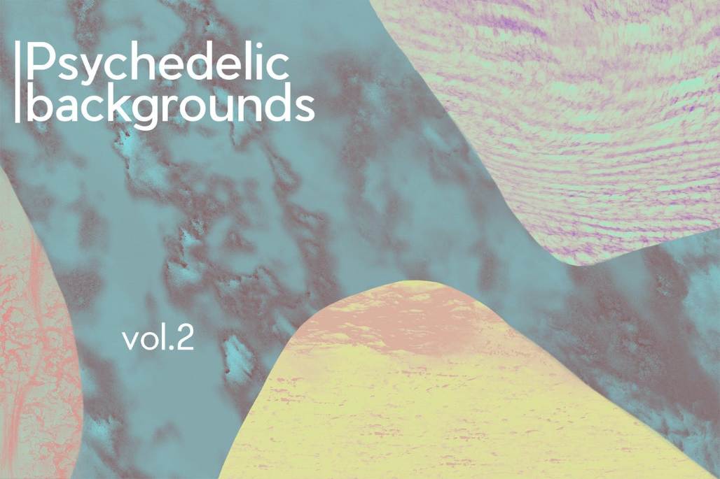 12 Psychedelic Backgrounds and Textures