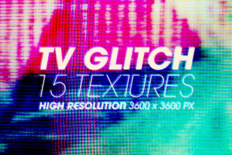 15 High Resolution Glitch Textures