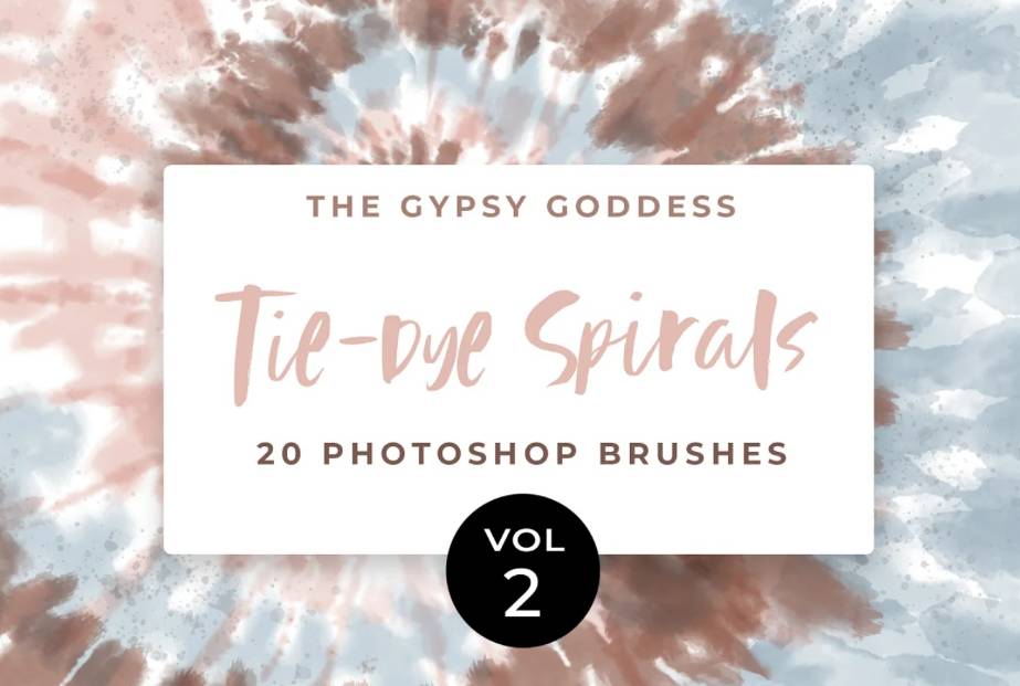 20 Tie Dye Photoshop Brushes