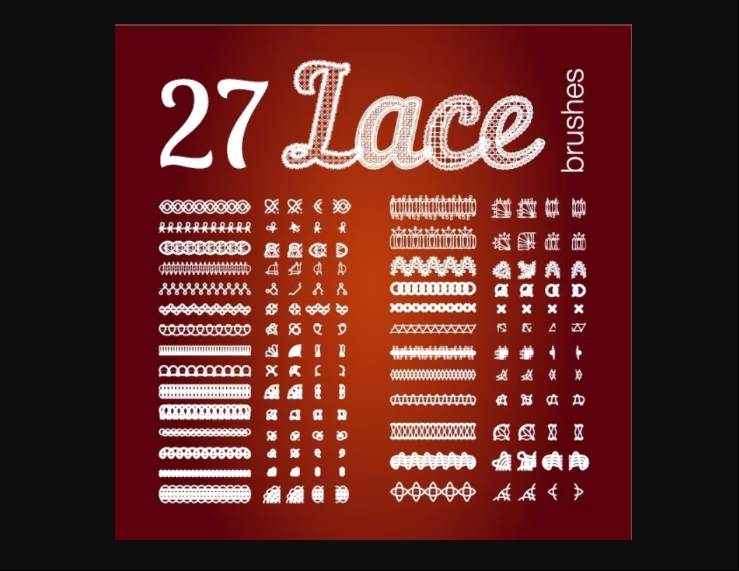 27 Unique Lace Brush Designs