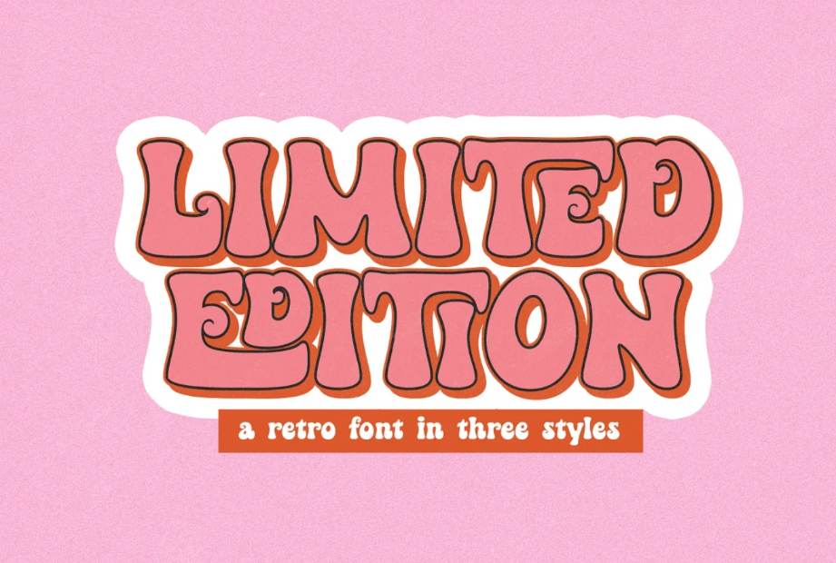 3D Style Retro Font
