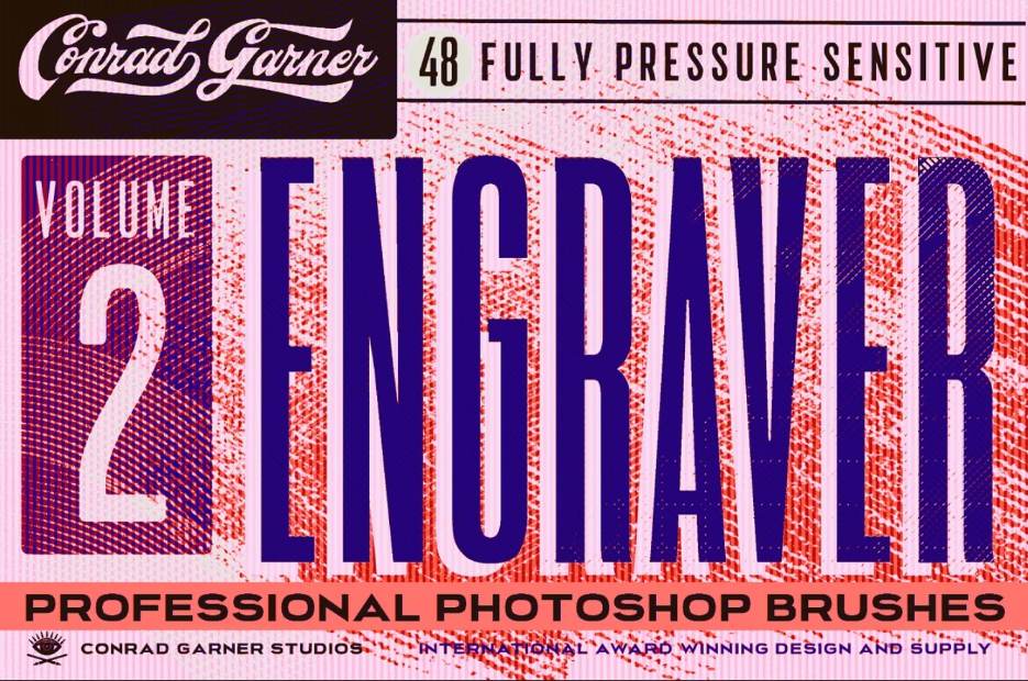 48 Professional Engraved Photoshop Brushes