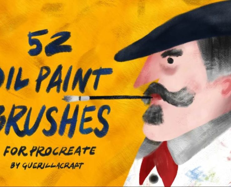 15+ Oil Paint Brushes ABR Procreate Free Download
