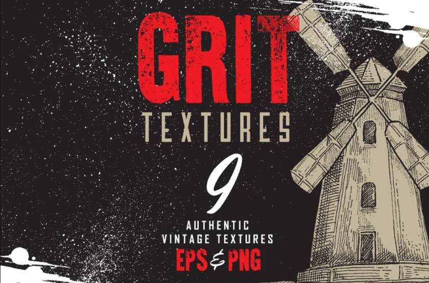 9 Authentic Style Grit Textures Pack