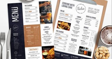 Bar Menu Template