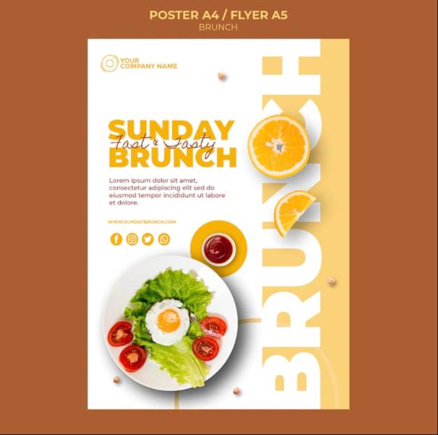 A4 and A5 Brunch Poster