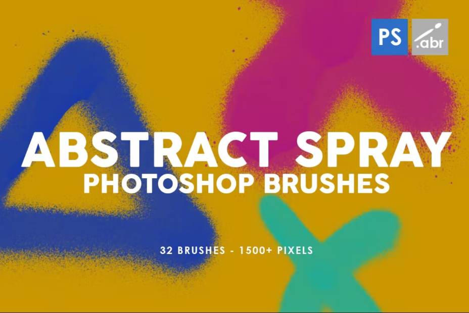 Abstract Spray PS Brushes