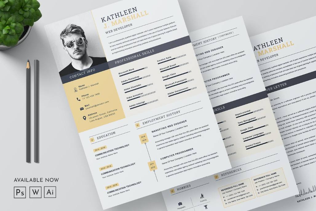 Ai and EPS Resume Template