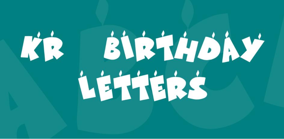 Birthday Lettering Fonts
