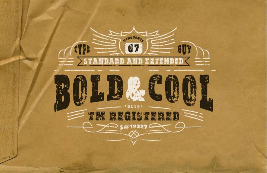 Bold and Cold Style Typeface