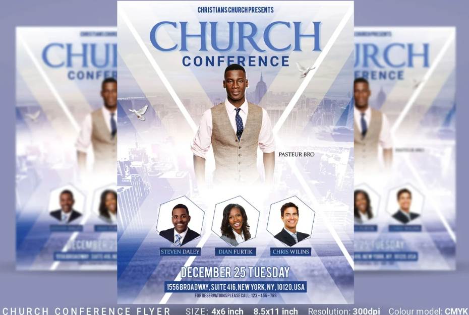 Church Anniversary Promotional Poster
