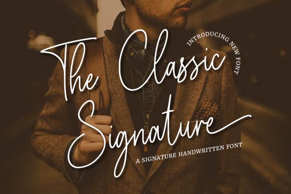 Classic Signature Style Fonts