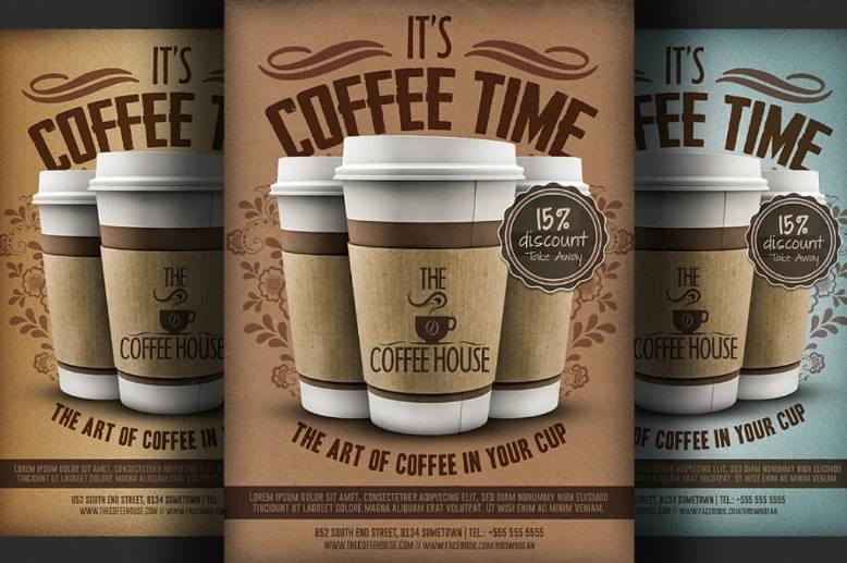 Coffee Shop Promotional Flyer Design