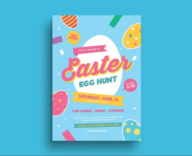 15+ Easter Egg Hunt Flyer Template PSD AI Download