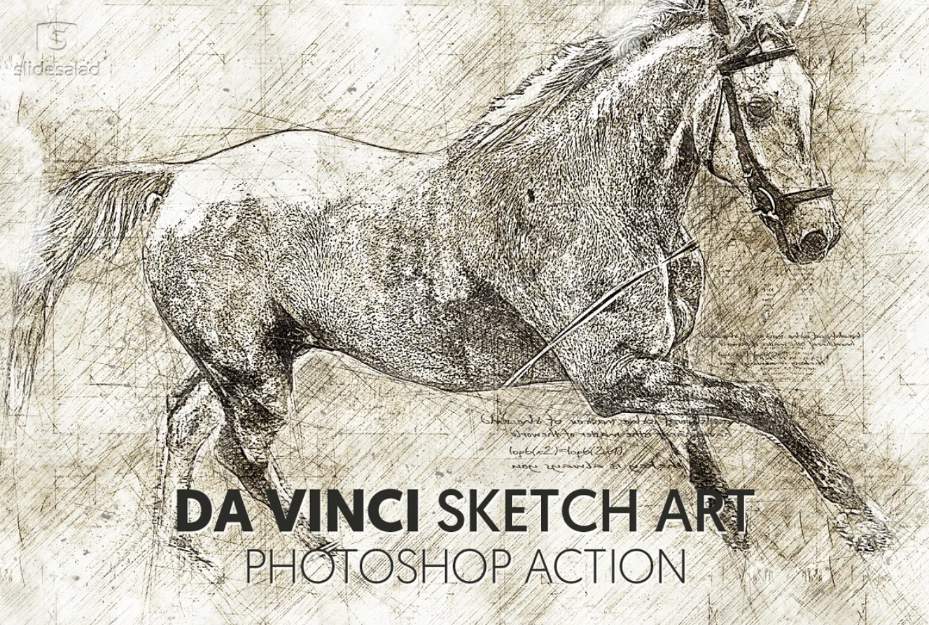 Da Vinci Sketch Photoshop Effect