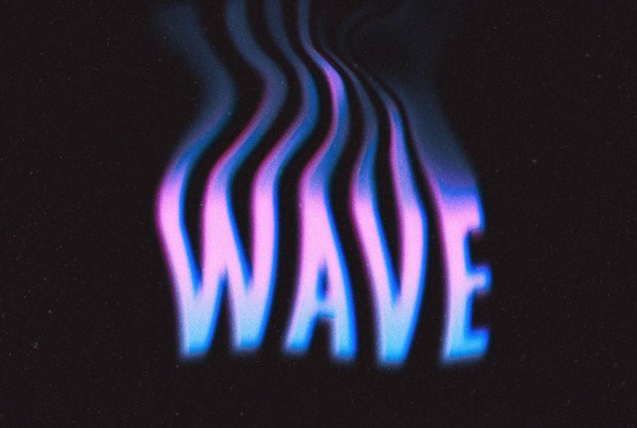 Disolving Wave Text Effect