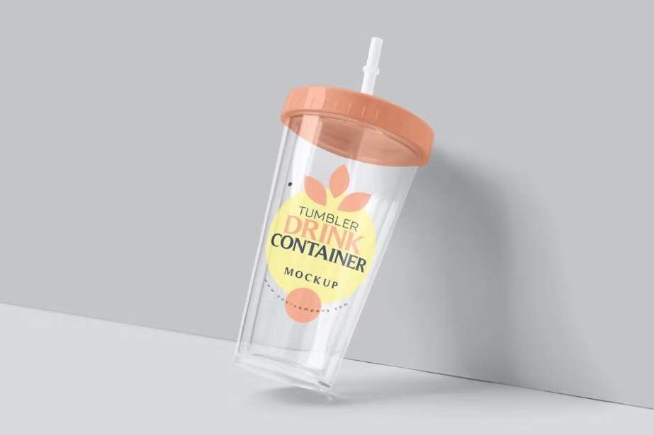 Drink Container Mockup PSD