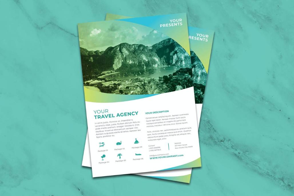 Editable Travel Agency Flyer Template