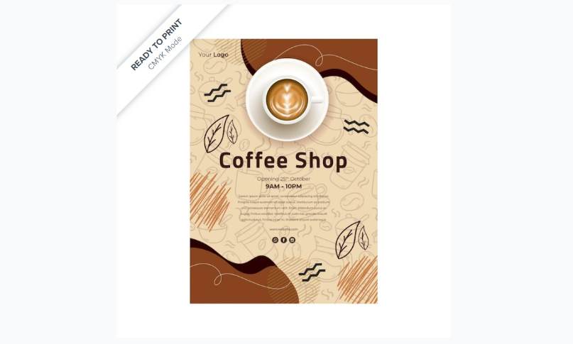 Free Coffee Shop Poster Design