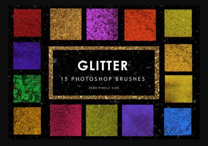 Free Glitter Photoshop Brushes