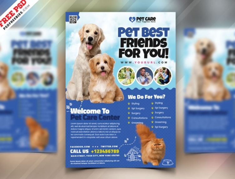 Free Pet Shop Poster Design