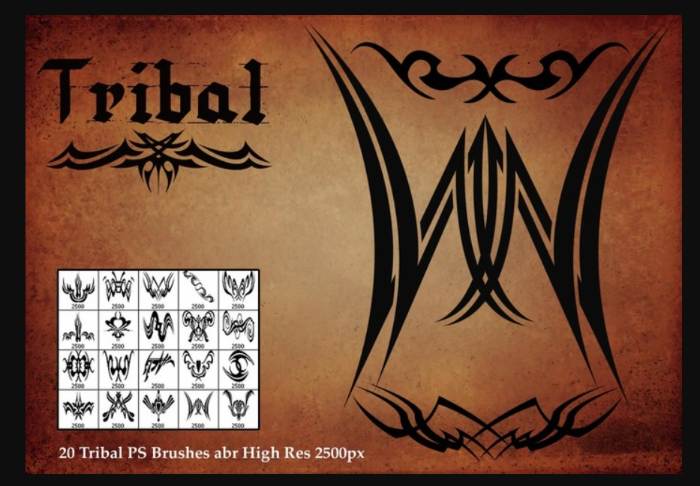 Free Tribal PS Brushes