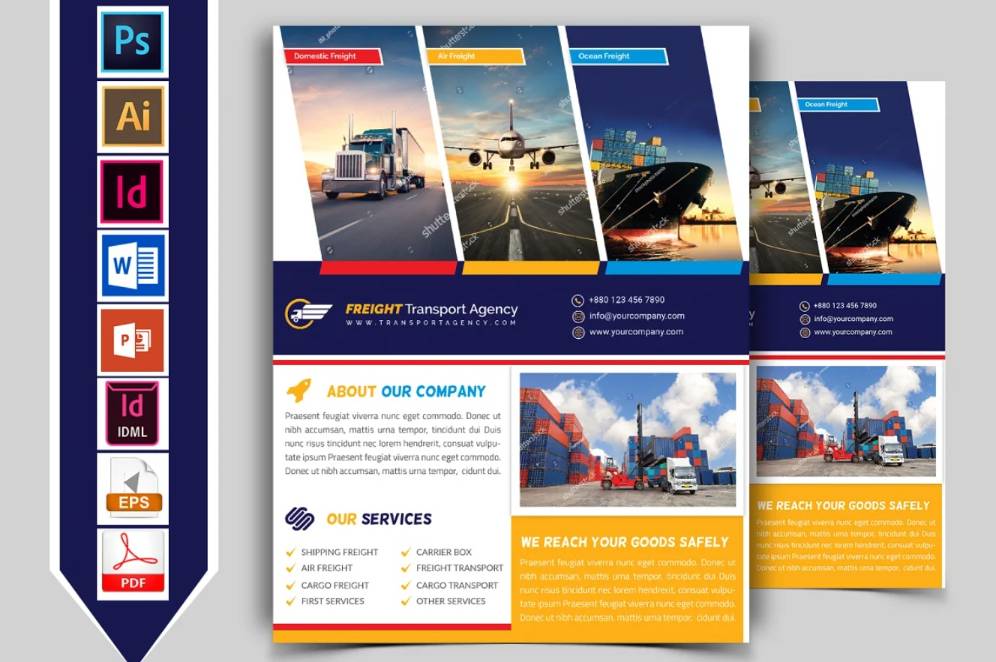 Freight Transport Agency Promotional Flyer