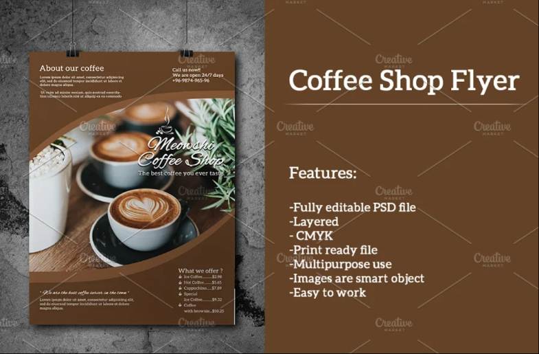 Coffee Flyer Template PSD