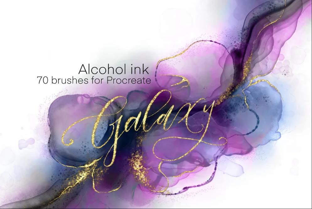 Galaxy Ink Oil Texture
