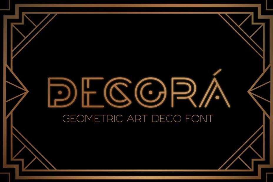 Geometric Style Font Designs
