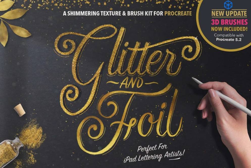 Glitter and Foil Style Brushes