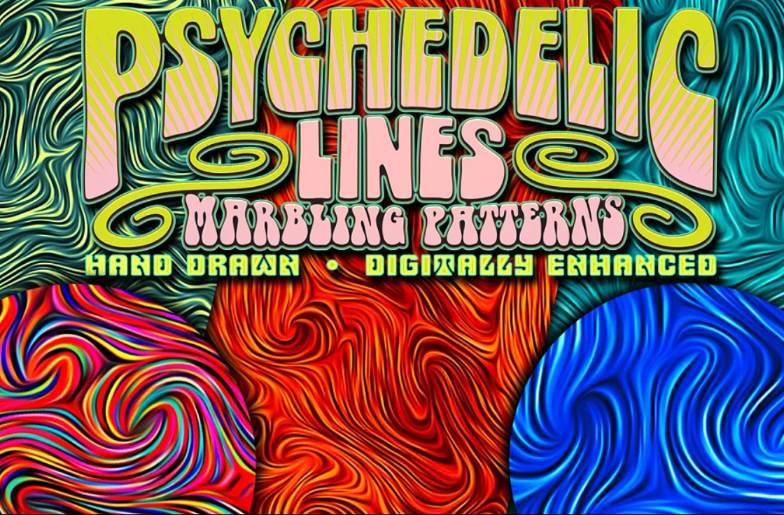 Hand Drawn Psychedelic Line Patterns