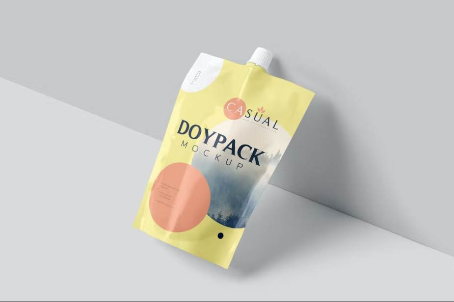 High Resolution Pouch Mockup PSD