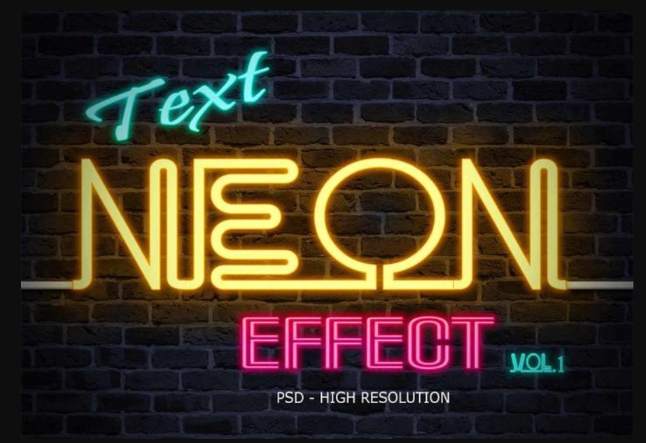 High Resolution Text Effect