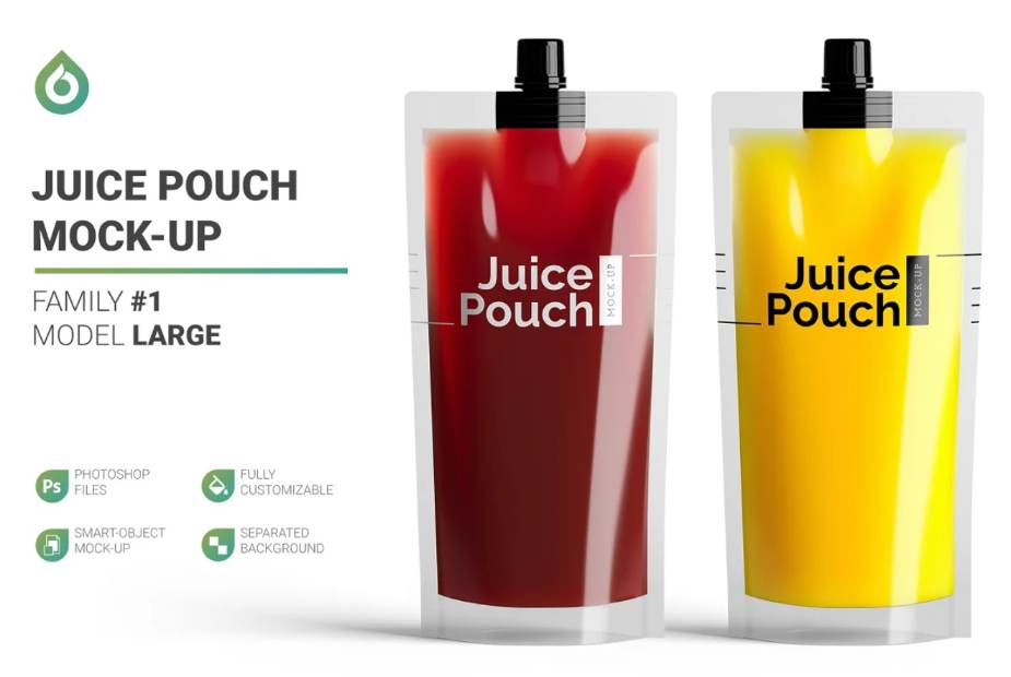 Juice Pouch Mockup Presentation