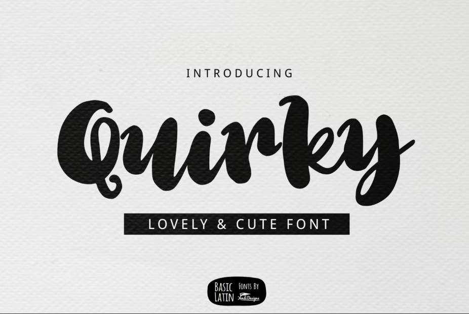 Lovely and Cute Fonts