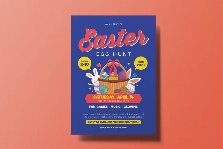 Minimal Easter Egg Hunt Flyer