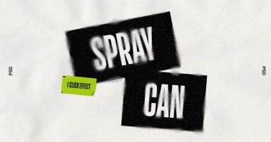 Spray Photoshop Action Effect