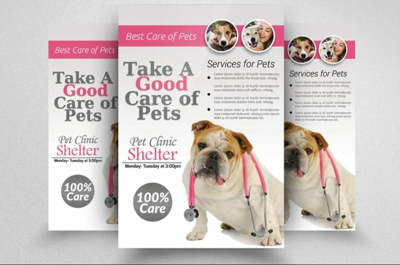 Pet Clinic Flyer Design