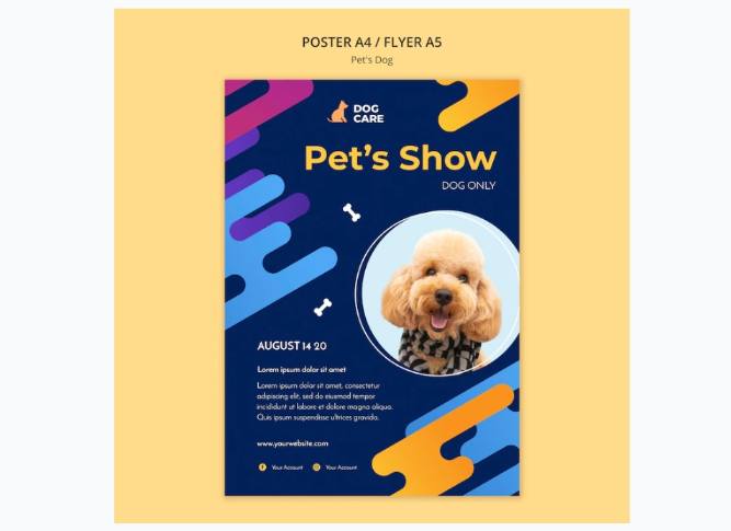 Pet Show Flyer Template Design