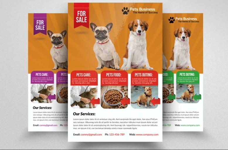 Pet Store Business Flyer Design