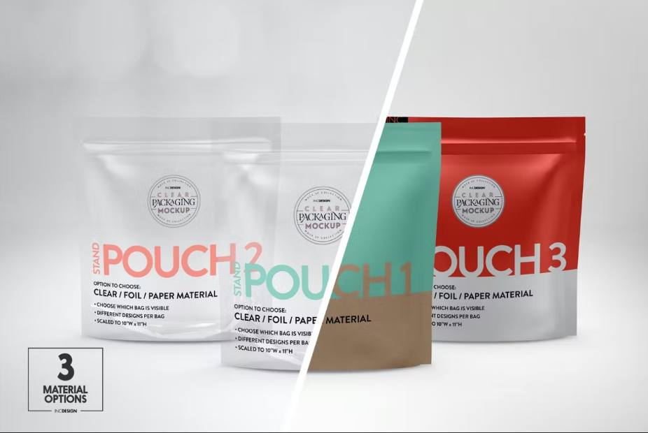 Pouuch Packaging Mockup PSD