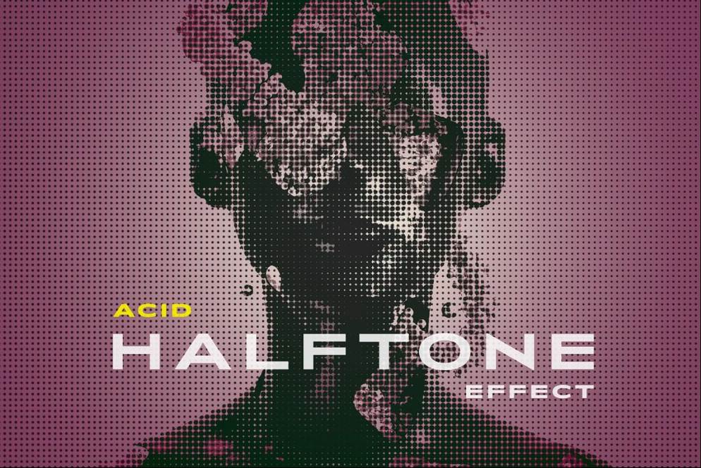 Realistic Acid Halftone Effect