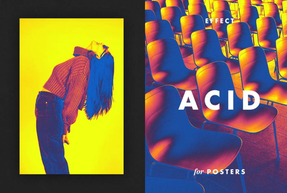 Realistic Acid Poster Effect