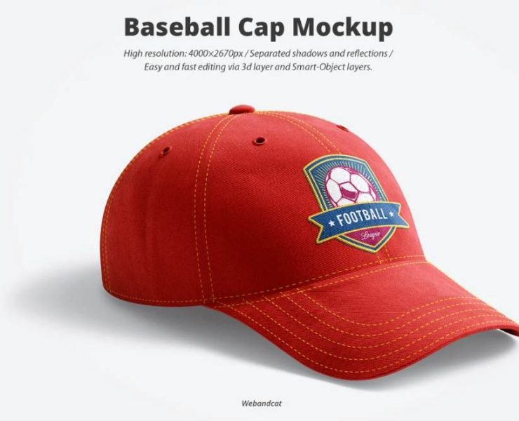 Baseball Cap Mockup PSD