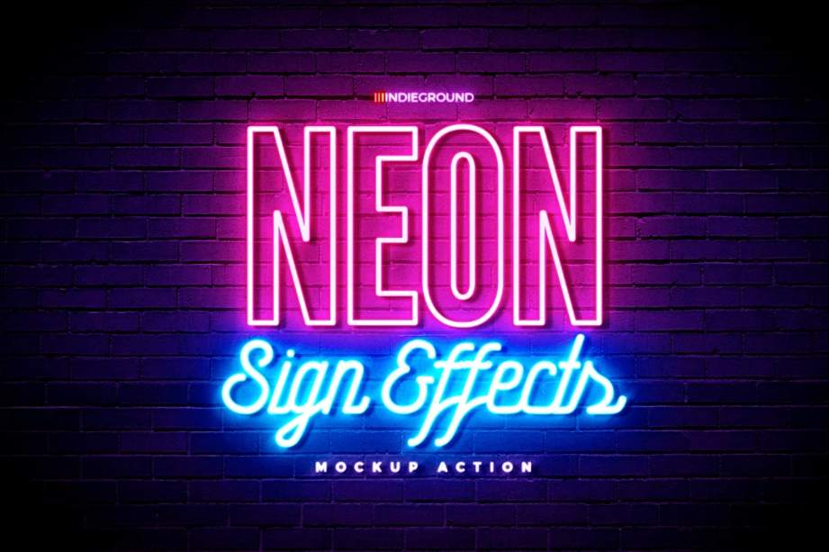 Realistic Neon Sign Text Effect