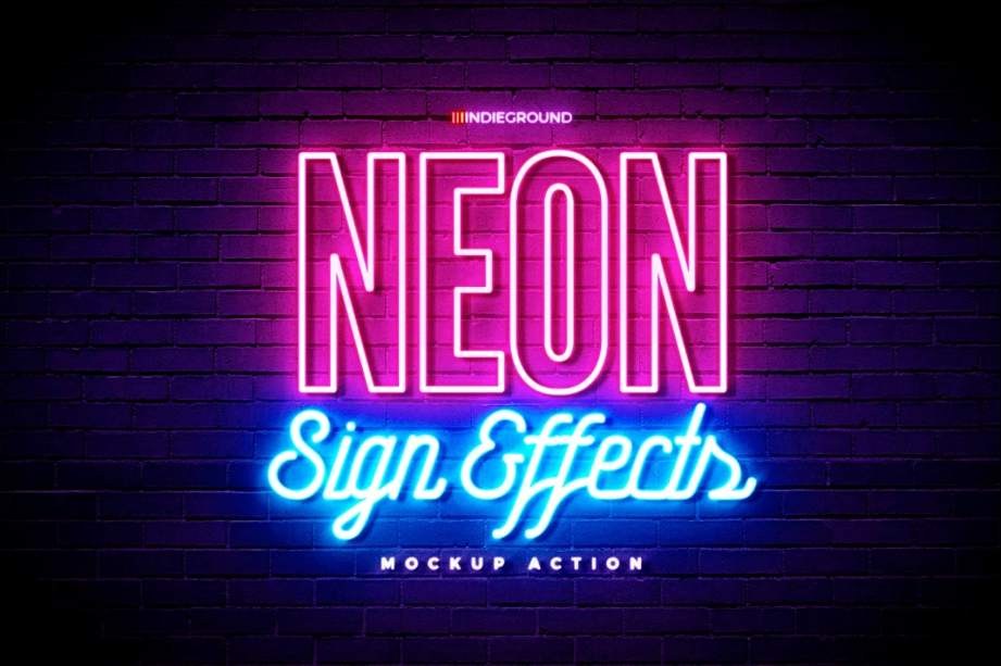 neon text layer style photoshop