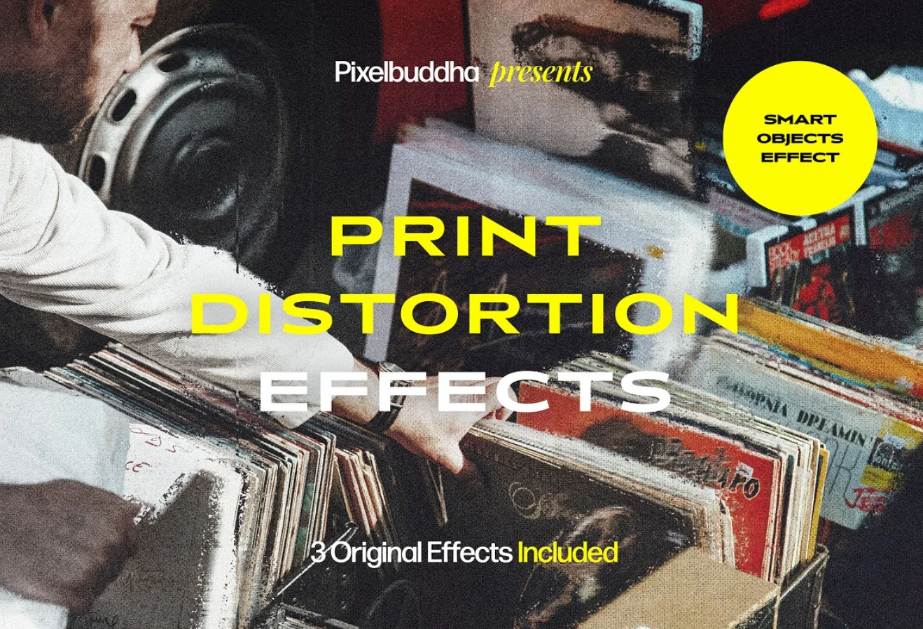 Realistic Print Distortion Effect