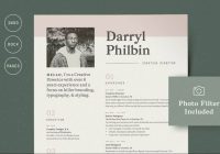 Photo Resume Template PSD